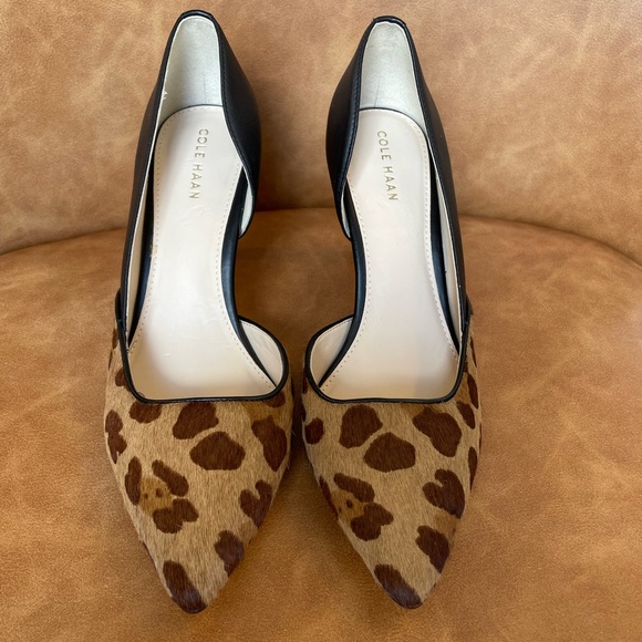 Cole Haan Women's Black and Leopard Heels, size 7, like new! - Picture 12 of 17